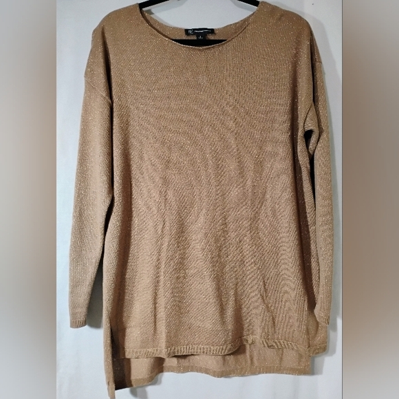 INC International Concepts Metallic Tunic Sweater - Picture 1 of 7